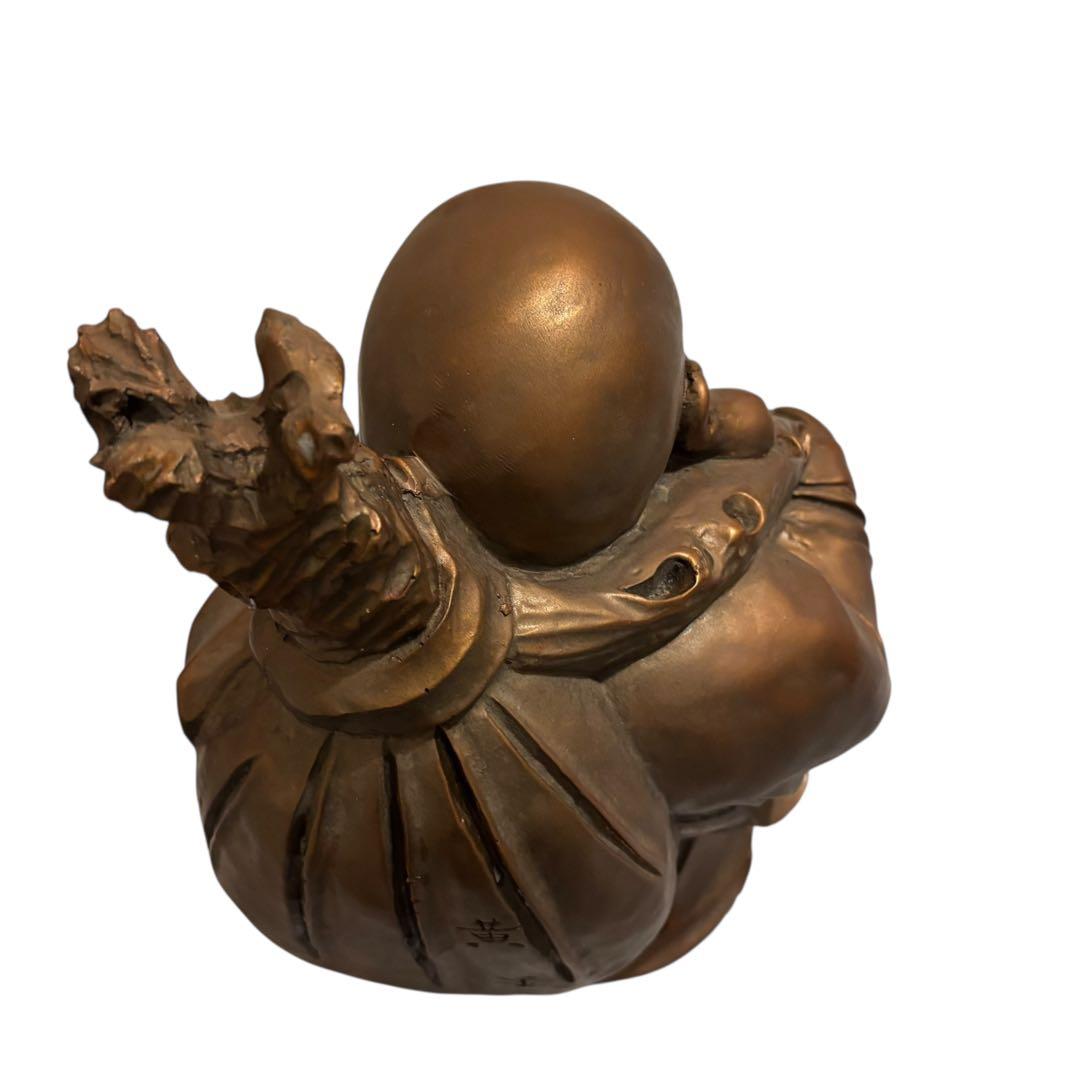 【美品】七福神 財運を呼ぶ布袋尊 大型 重厚像 商売繁盛 縁起物 守り神クラス