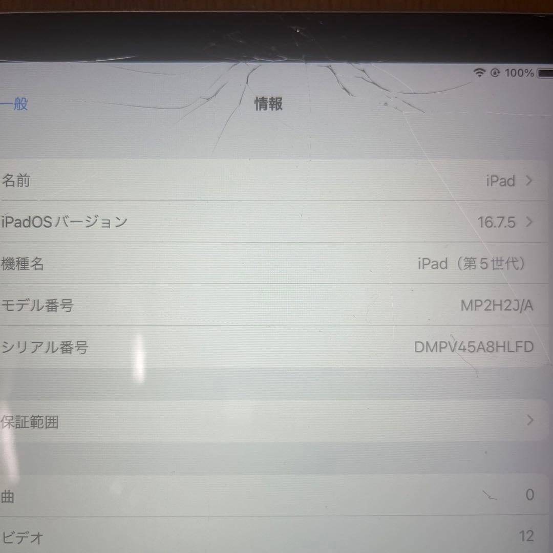iPad 5世代　ジャンク品　128GB