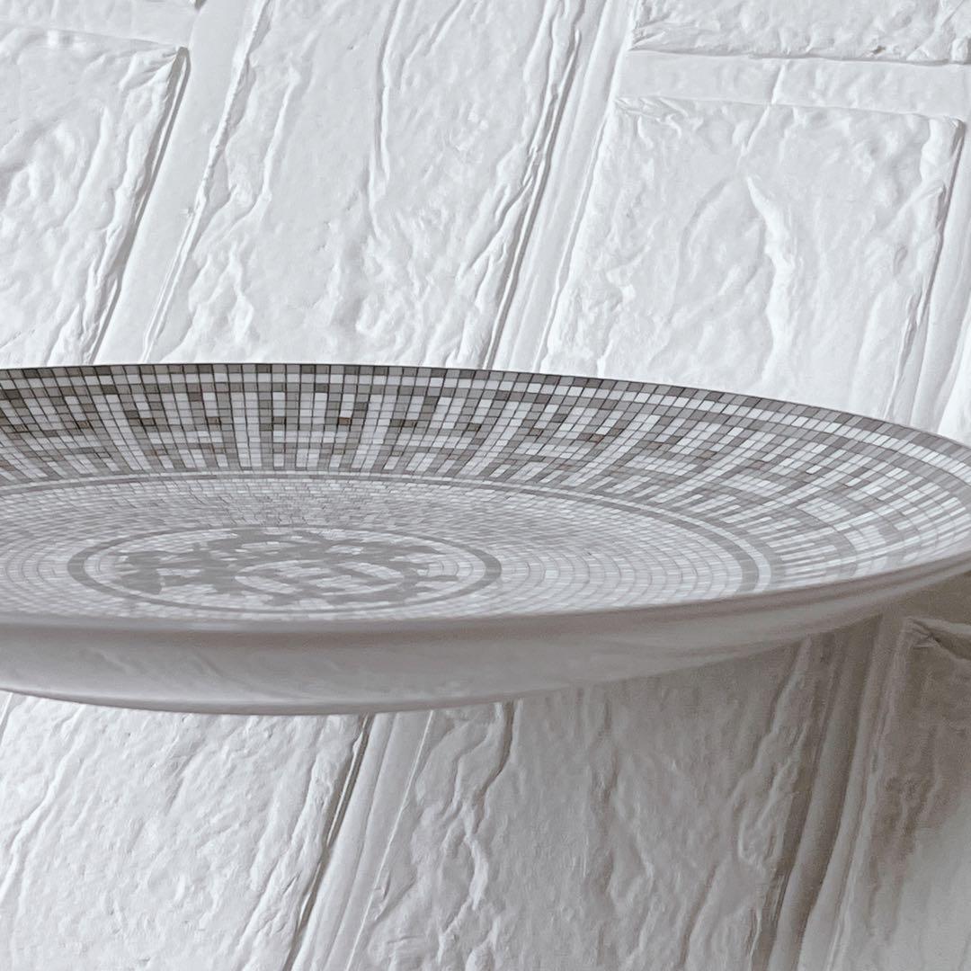 【極美品】エルメス デザートプレート　2枚セット モザイク プラチナ