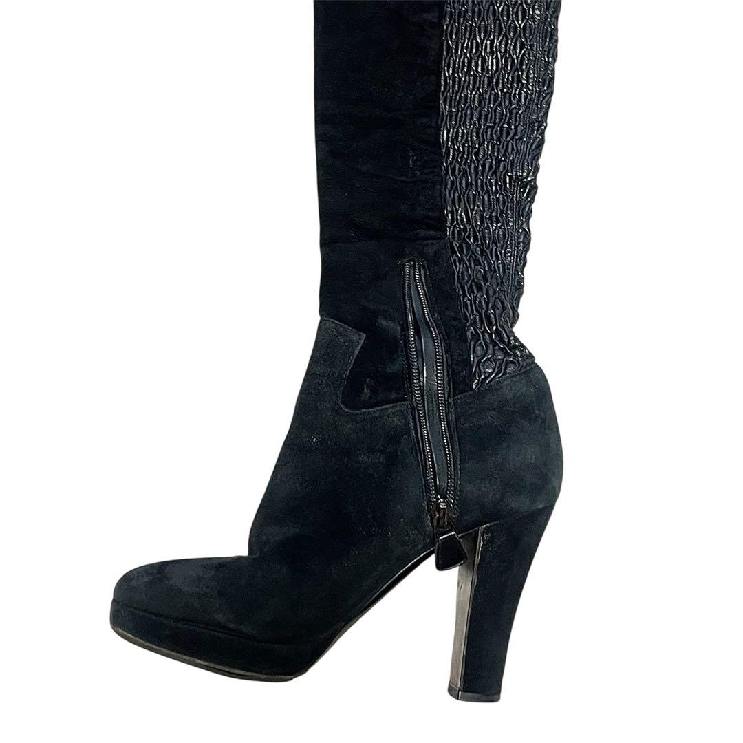 シャネル　ニーハイブーツ サイハイブーツ　36