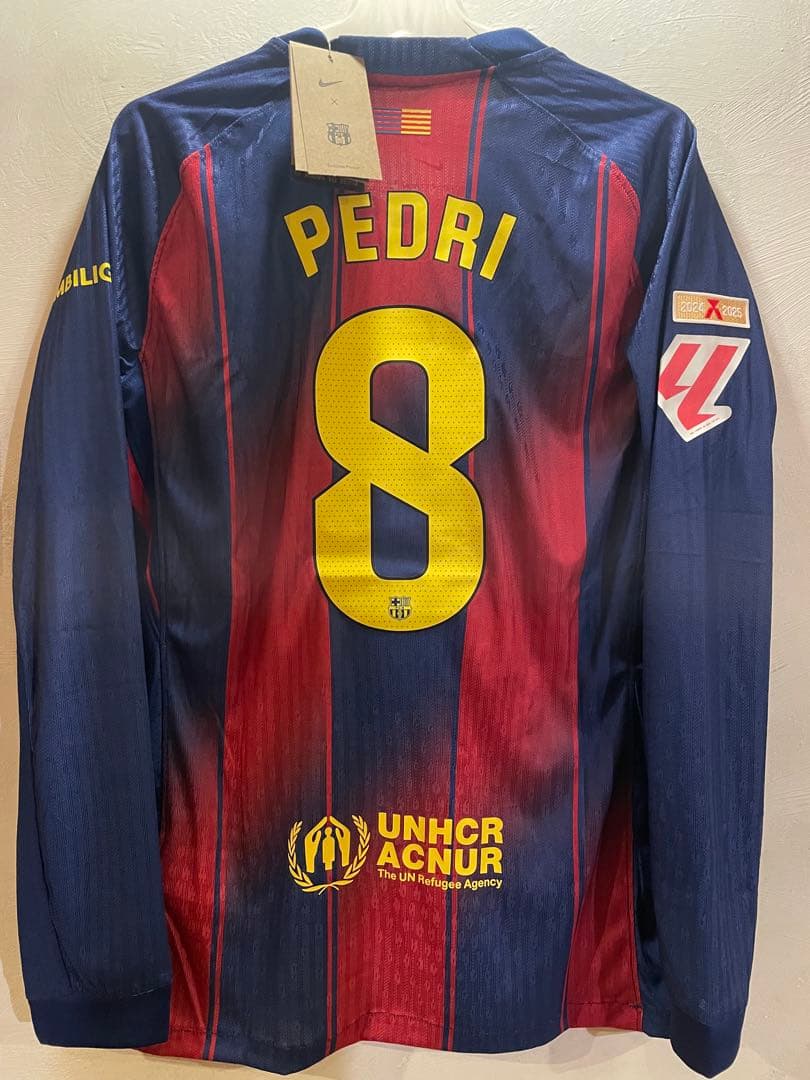 新品タグ付き　ペドリ　バルセロナ　ユニフォーム　長袖