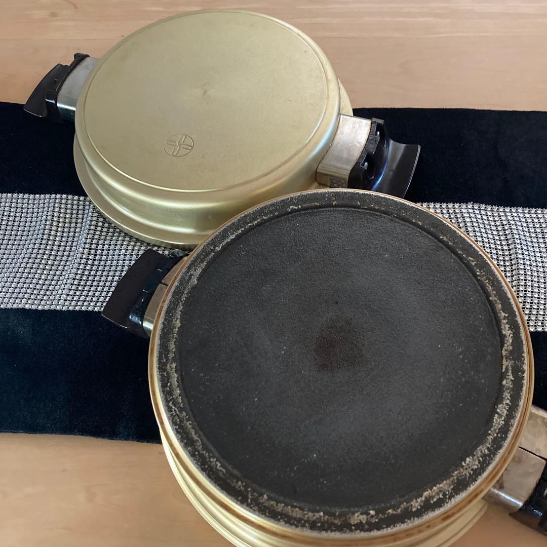 大幅お値下げ！★しばのキッチン★ゴールド　天火鍋セット　ケーキ、すき焼きに！美品