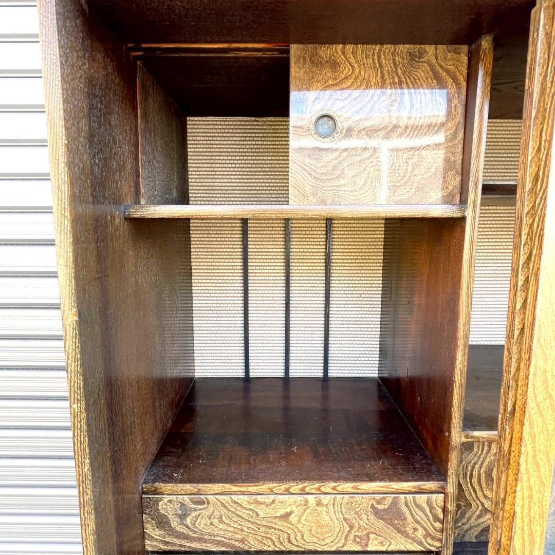 昭和レトロ 茶箪笥 茶棚 飾り棚 キャビネット 和モダン アンティーク