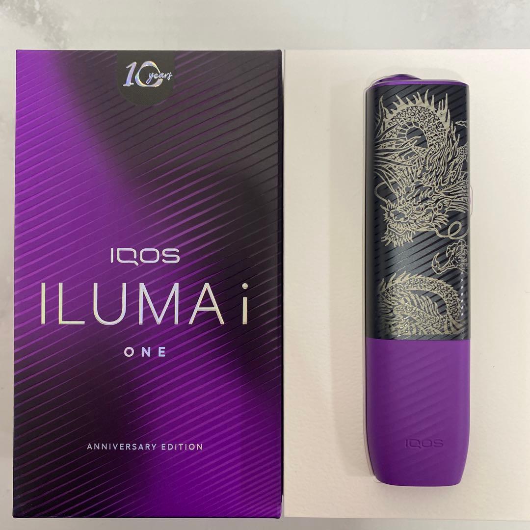 龍 鳳凰 デザイン iQOS アイコス イルマ i ワン 10周年 モデル 黒紫
