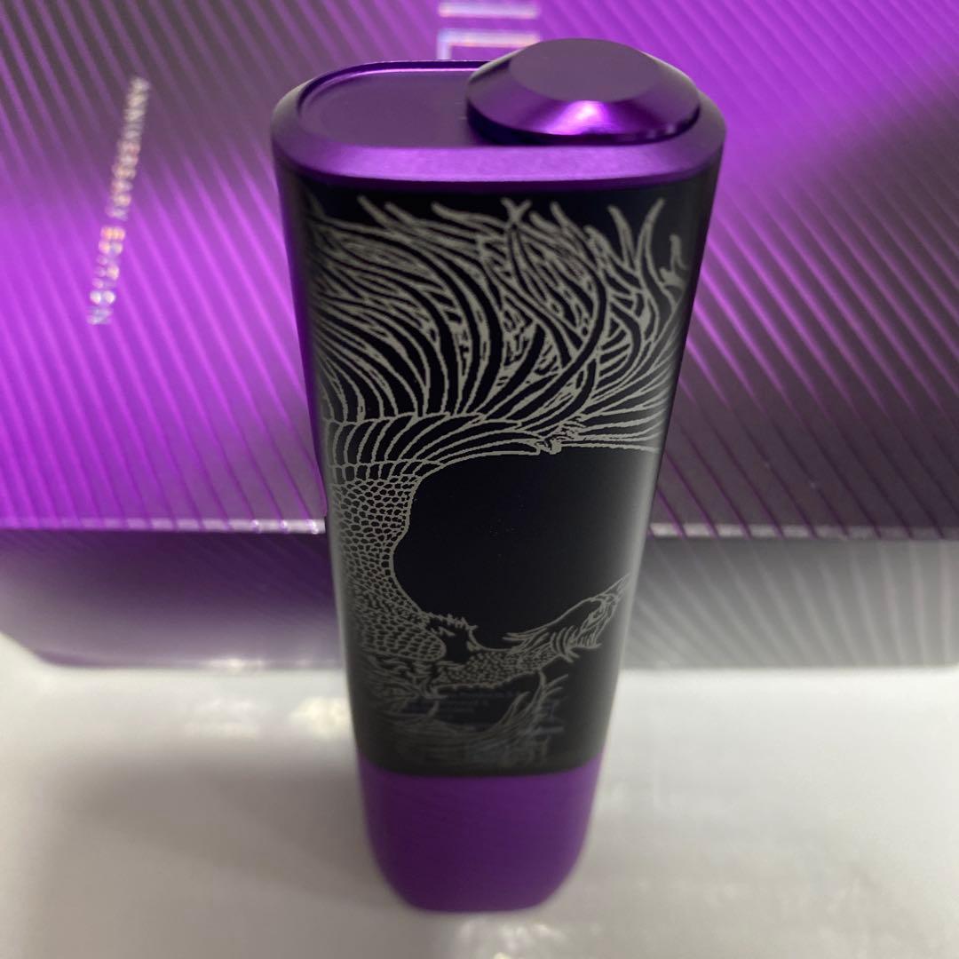 龍 鳳凰 デザイン iQOS アイコス イルマ i ワン 10周年 モデル 黒紫