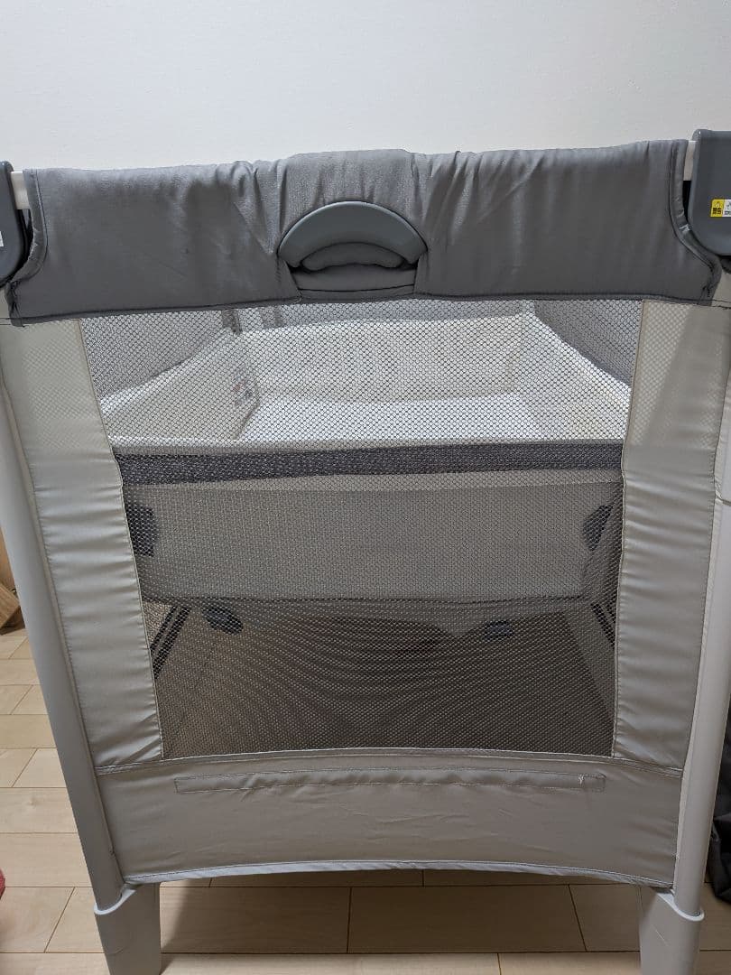 アップリカ　Aprica　ココネルエアーAB　グレーベアー　ベビーベッド