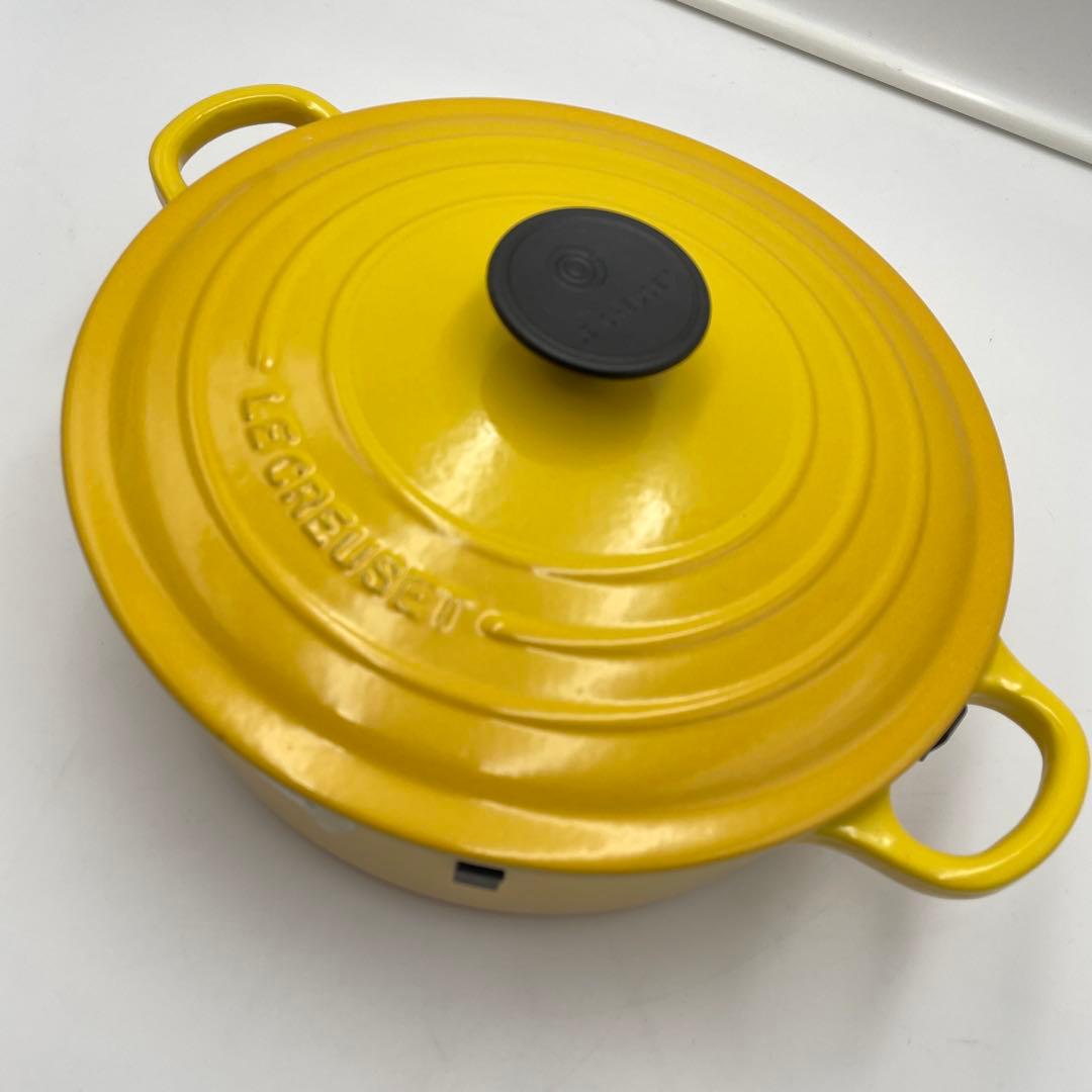 未使用　ルクルーゼ　ココット•ジャポネーズ すき焼き 24cm イエロー 廃盤色