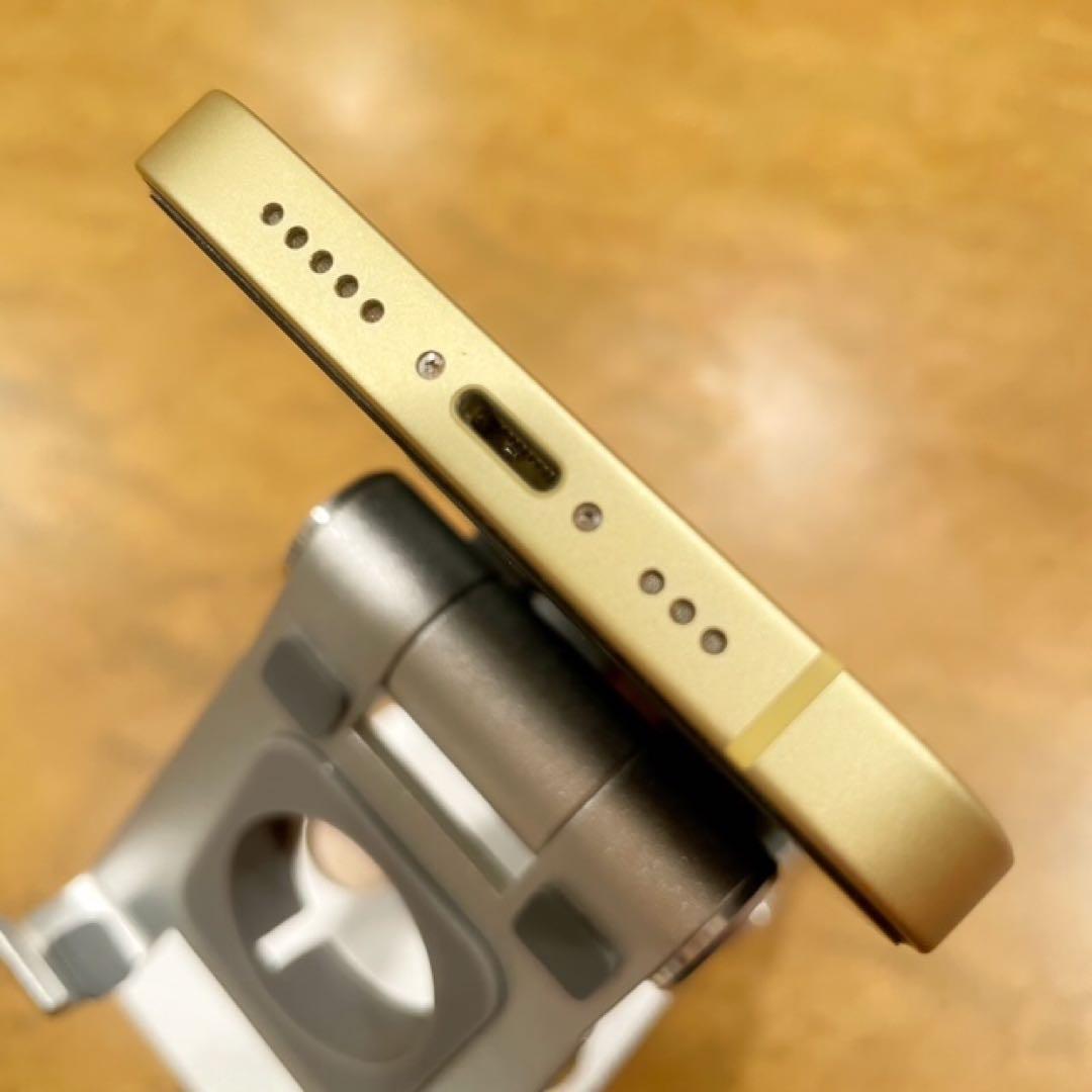 iPhone14 本体 ・512GB・美品・イエロー・箱とピン付き・アイフォン