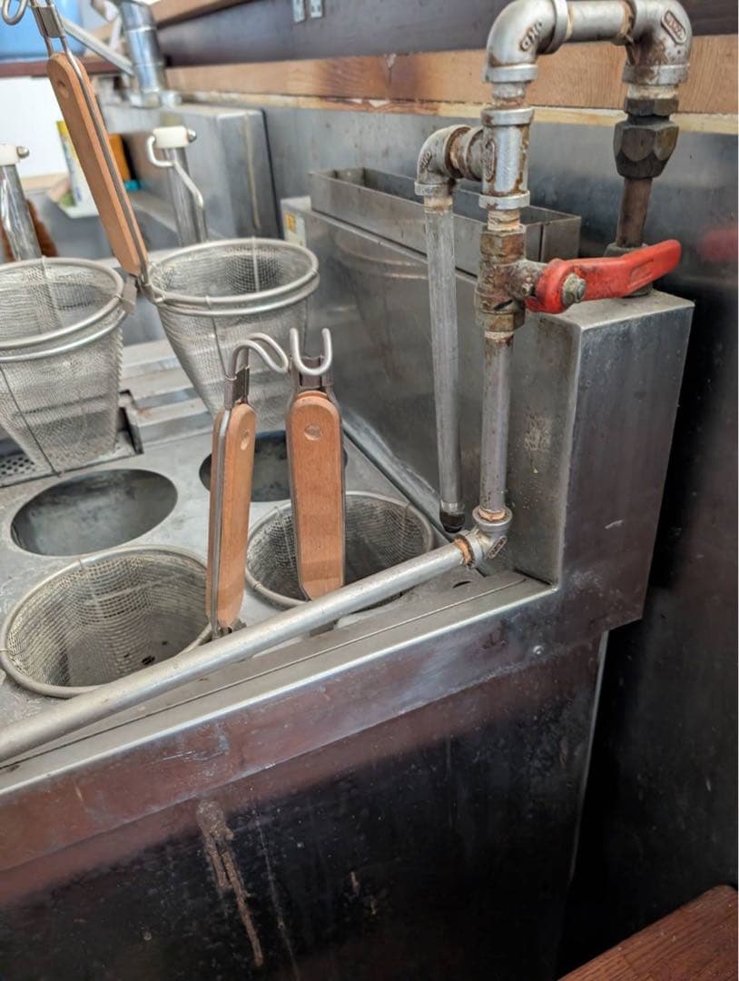 【リユース品】麺ゆで器　北沢産業㈱製　KSK-106　LPガス用 　引取り限定