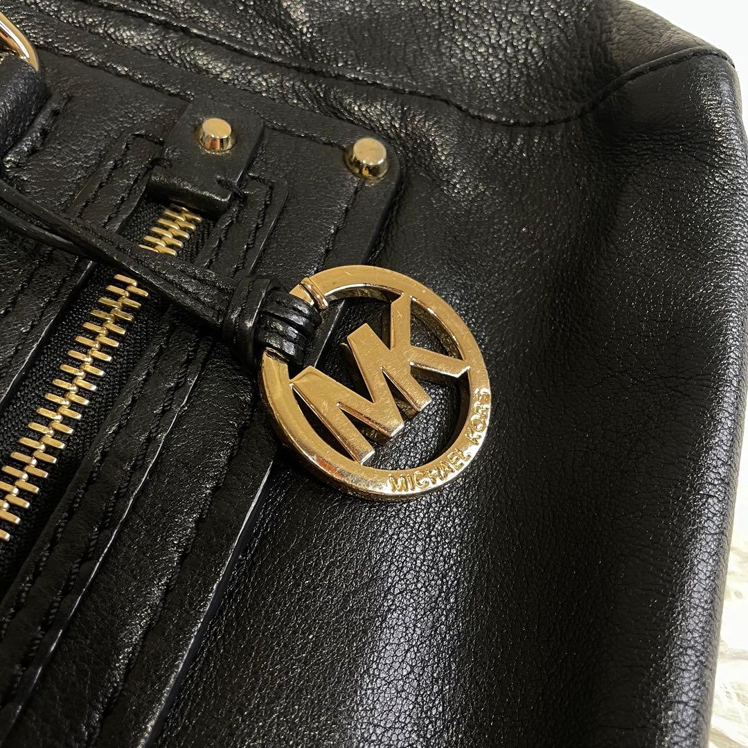 マイケルコース 2way ハンドバッグ ワンショルダー レザー ブラック