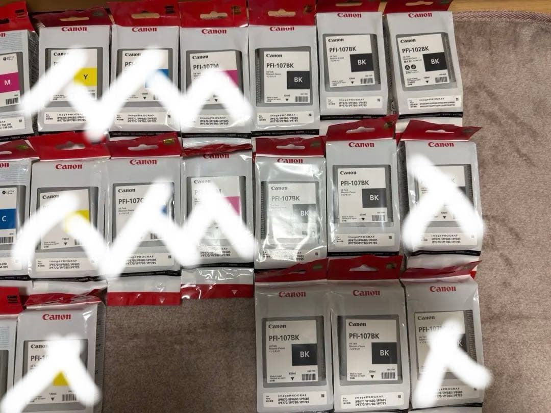 【未使用・期限切れ】Canon 102/107/120 純正インクカートリッジ