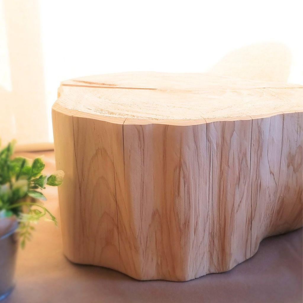 超特大 ひのき 天然アロマ 切株テーブル・無垢無塗装・オーガニック