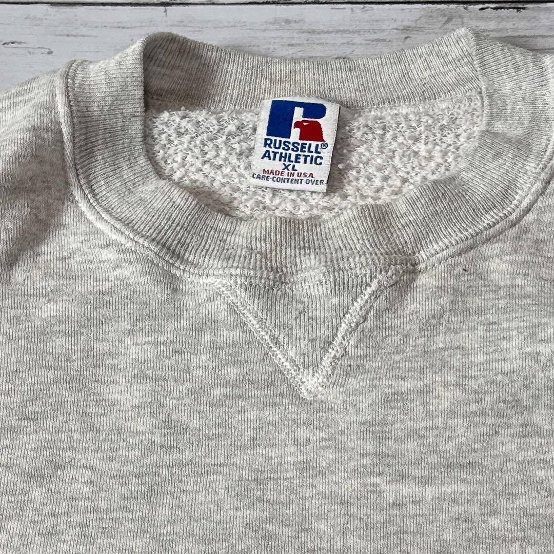 h*^様 90s USA製 ラッセルアスレチック スウェット XL グレー 無地