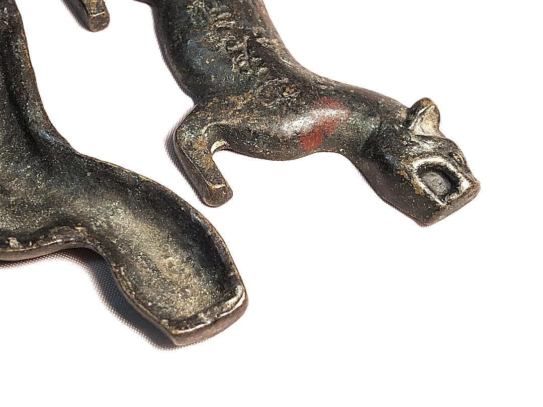 【 虎形割符 　明～清朝期 】 　倣古春秋戦国時代兵符　中華古玩