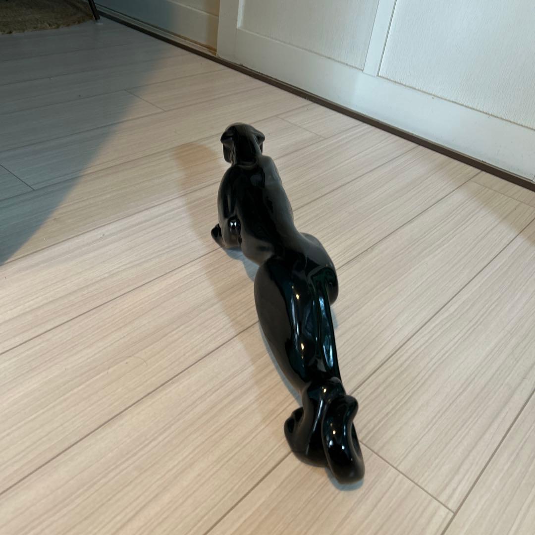 50sブラックパンサー大　ミッドセンチュリー　ビンテージ置物　アンティーク雑貨