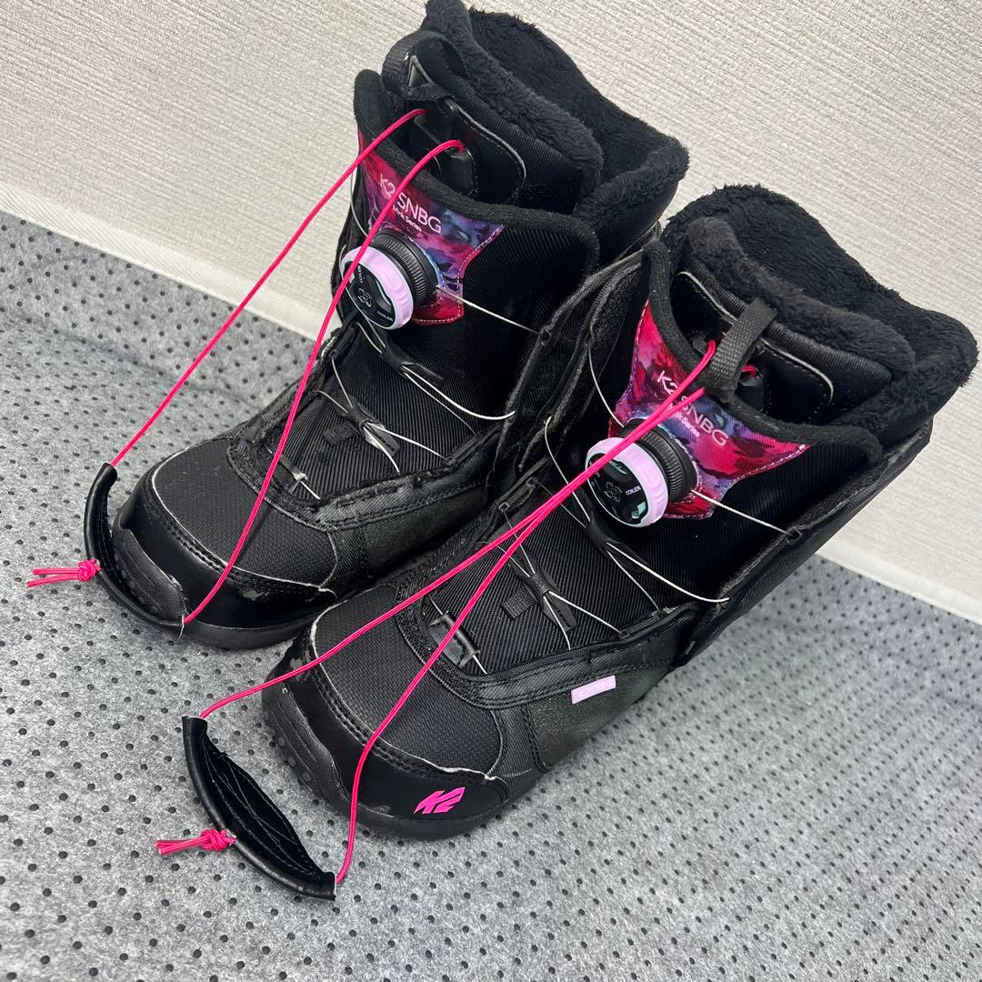 希少サイズ レディース キッズ 22cm K2 MINK BOA スノボ ブーツ