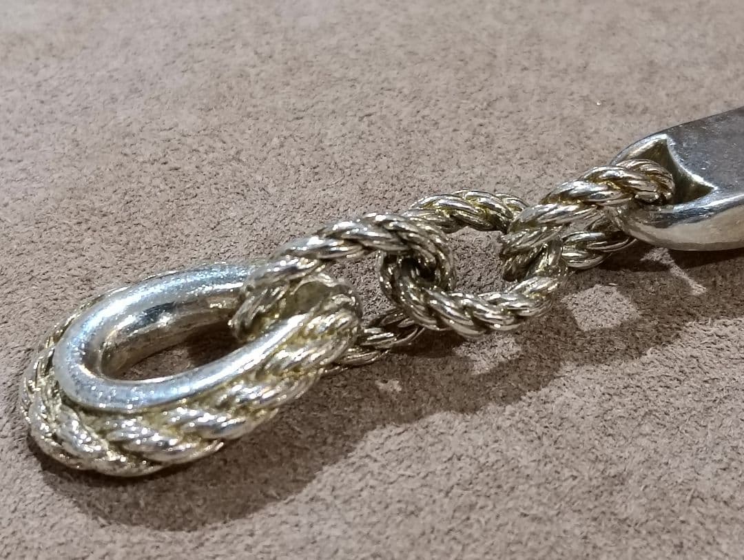 L*A様 エルメス　キーホルダー　キーリング　カドリーユ　シルバー　ビンテージ