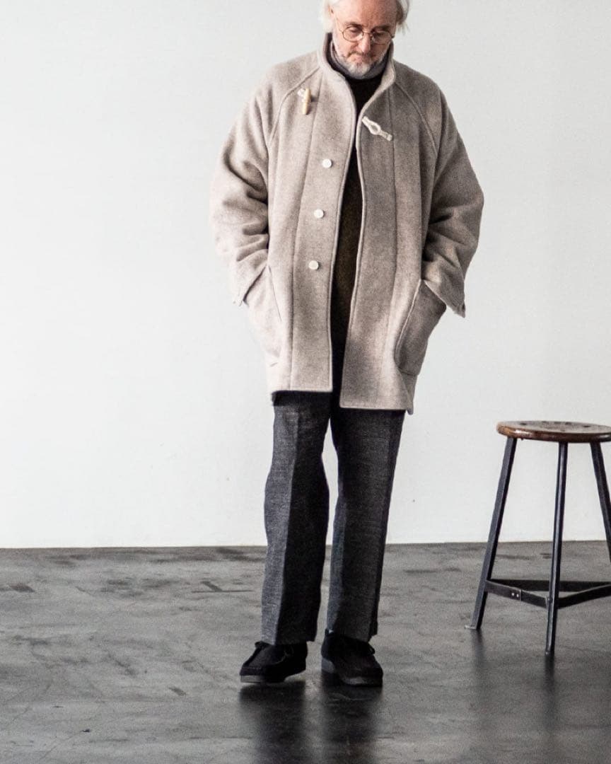 【試着程度】【屋外未使用】CONFECT ウールパイルダッフルコート サイズ3