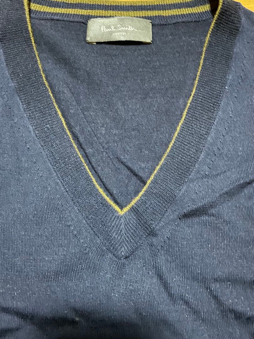専用出品　　　ポールスミス　薄手Vネックニット　メリノウール