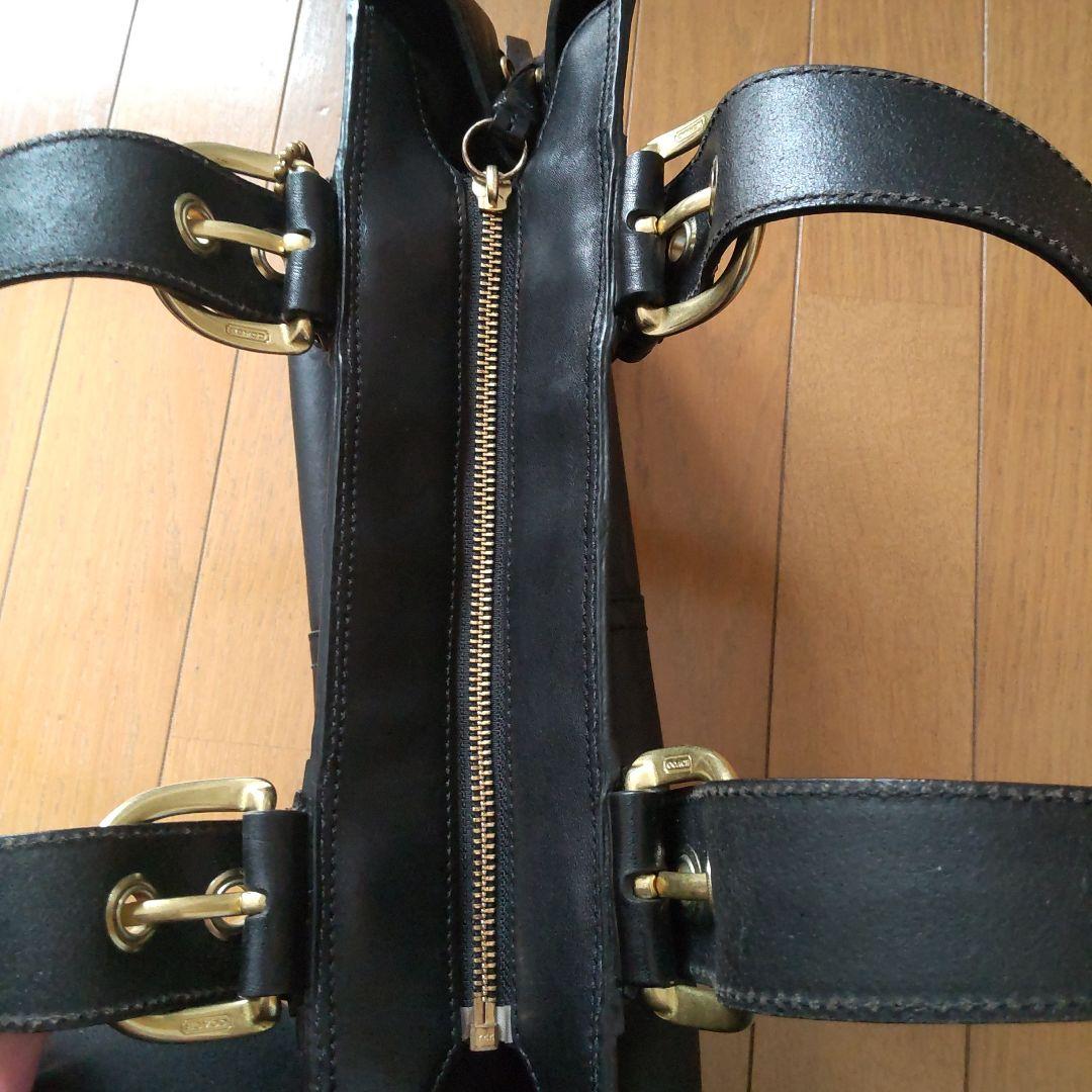 COACH　黒レザーバッグ
