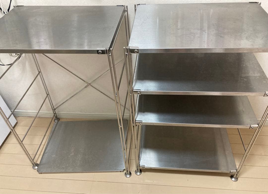 【2セット価格】無印良品 / ステンレスユニットシェルフ ステンレス棚セット 小