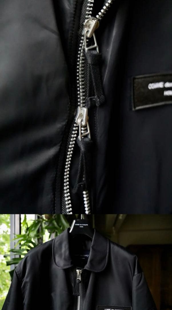 【美品】コムデギャルソンオム24AW ナイロンツイルコート　オムコムデギャルソン