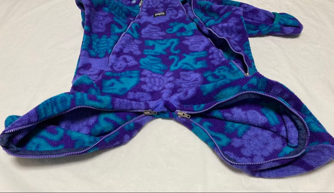 90s Patagonia パタゴニア USA製 フリース ロンパース12M