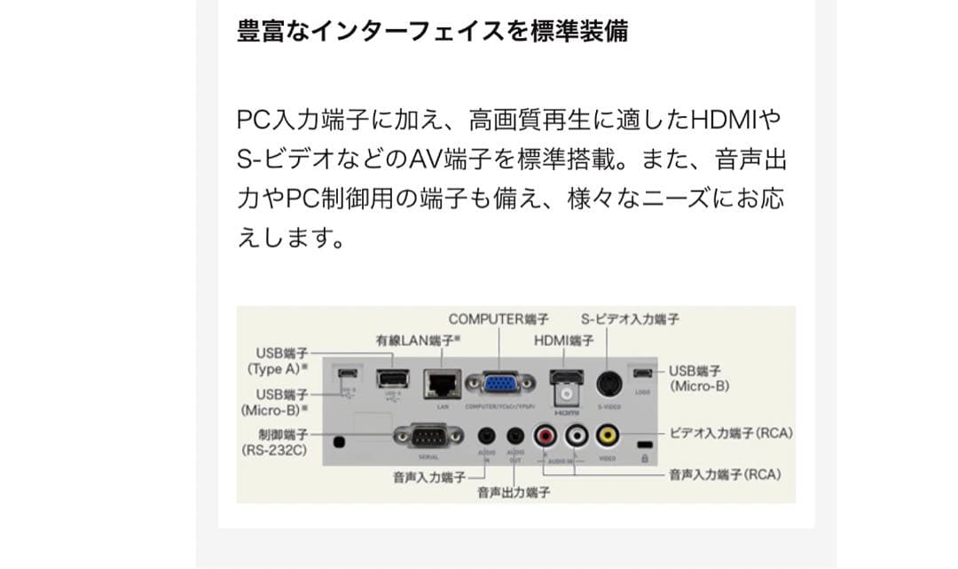 【新品未使用】 カシオ XJ-M156 水銀ゼロ プロジェクター 3,000lm