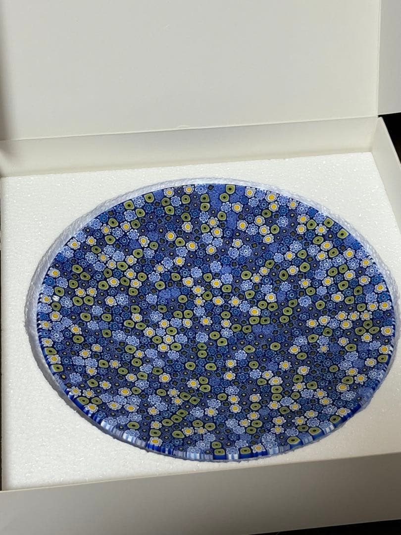 Ercole Moretti ガラスプレート 円形　24cm