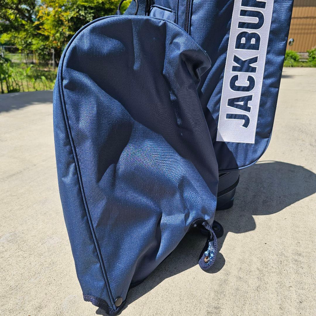 新品未使用【ジャックバニー】スタンド式キャディバッグ ネイビー