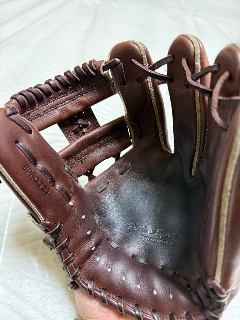 ZETT ブラウン 硬式グローブ　セカンド用