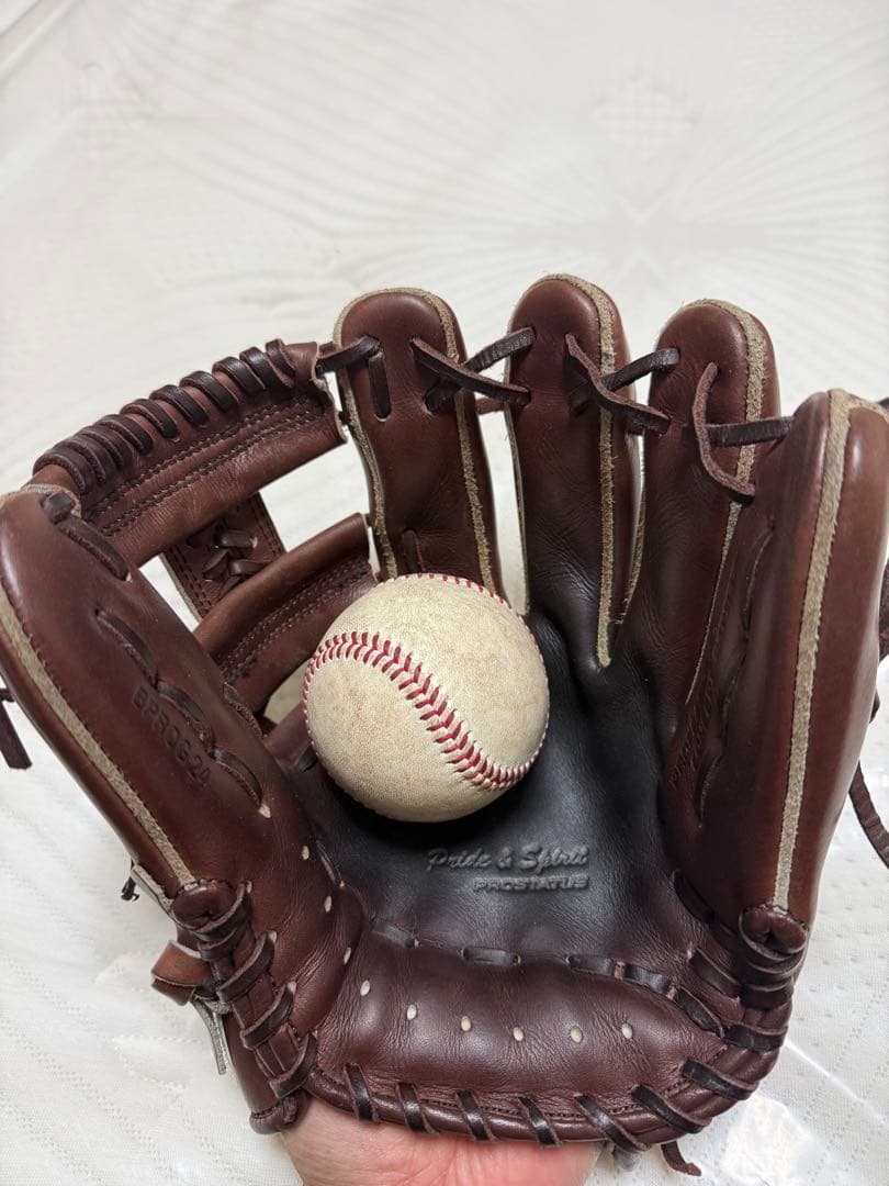 ZETT ブラウン 硬式グローブ　セカンド用