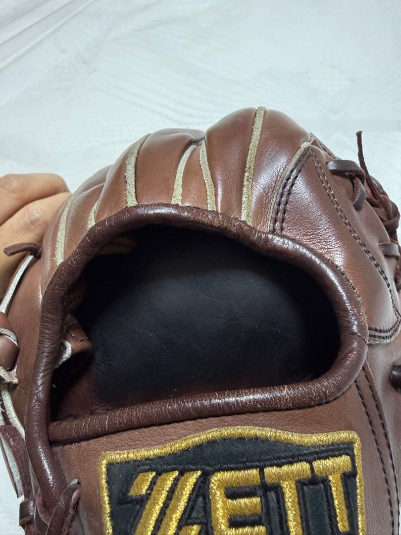 ZETT ブラウン 硬式グローブ　セカンド用