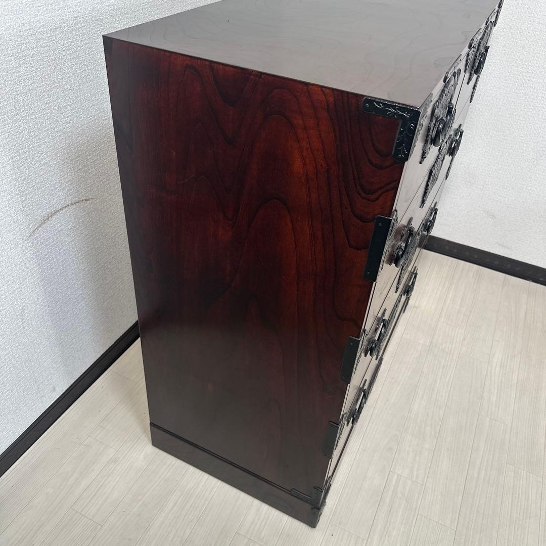 展示極美品 岩谷堂箪笥 整理箪笥 時代箪笥 和風 和箪笥 伝統工芸　i4※
