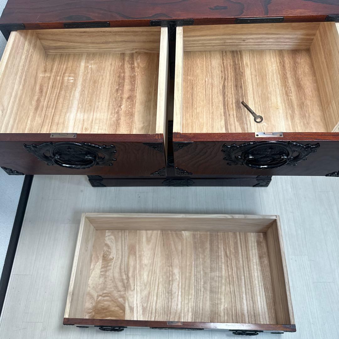 展示極美品 岩谷堂箪笥 整理箪笥 時代箪笥 和風 和箪笥 伝統工芸　i4※
