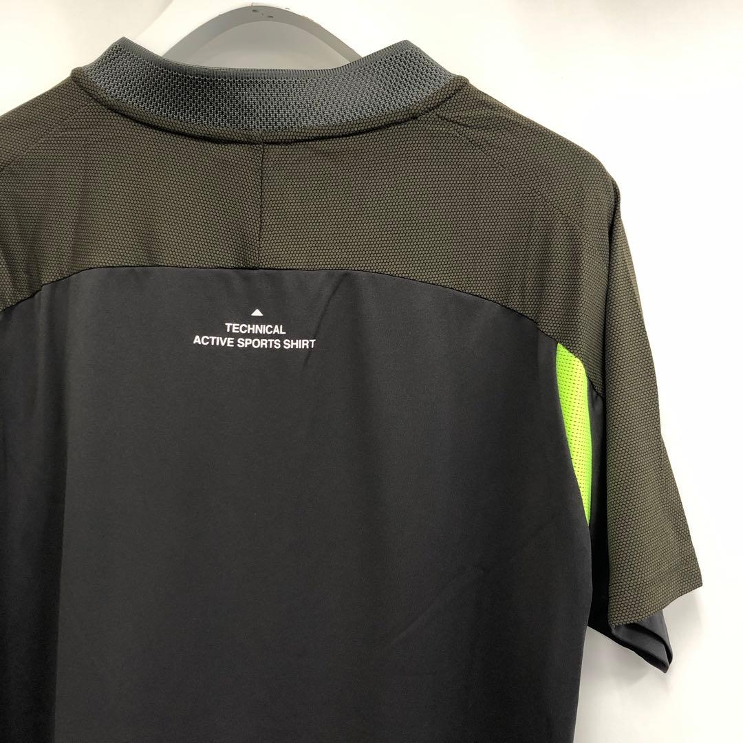 TFW49 SIDE MESH COLLAR LESS POLO メンズS