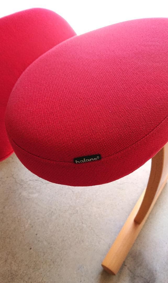 【良品】バランスチェアイージー　サカモトハウス 　レッド