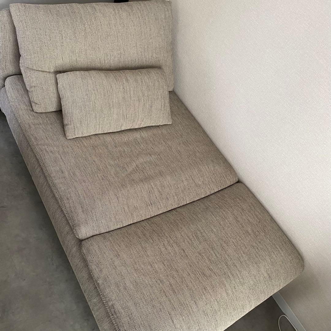 SÖDERHAMN ソーデルハムン 寝椅子, ヴィーアルプ ベージュ/ブラウン