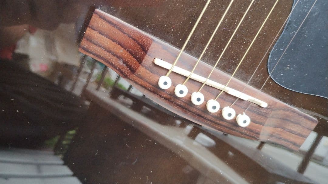 超美品 ピアノブラック ２wayコントロールPU付き エレアコ