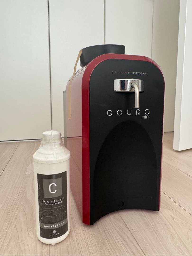【美品】GAURA ミニ 水浄化機 赤色