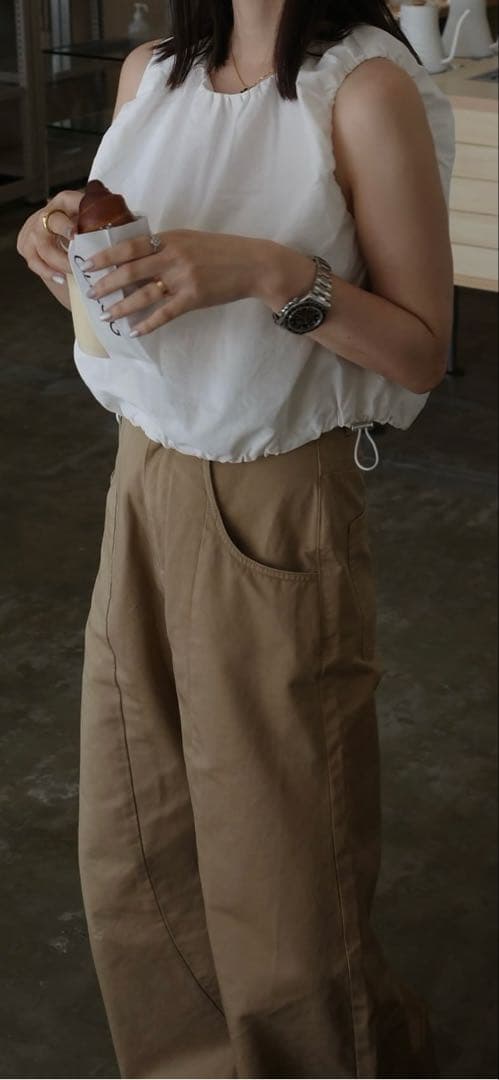 ♡新品♡Donoban ハイウエストカーブチノパン miku&erika コラボ