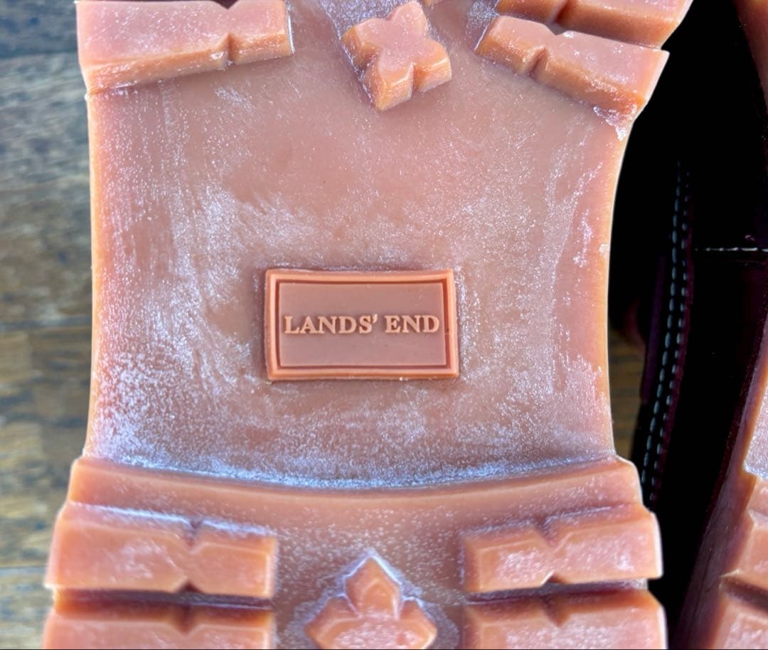 【Lands' End】ランズエンド レザーレースアップ ボートシューズ