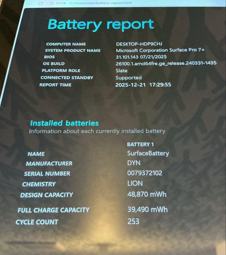 Surface Pro corei5 第11世代 メモリ16GB SSD512