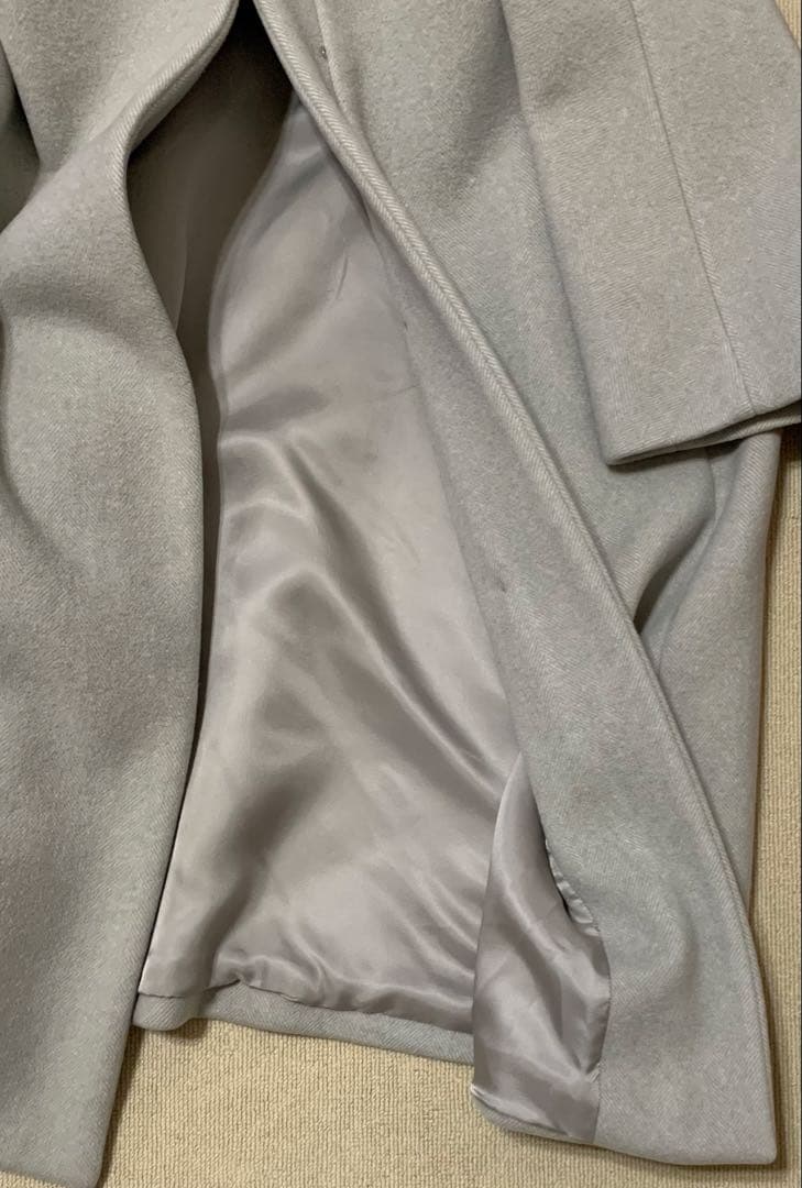 トゥモローランド Des Pres ウールモッサコクーン　ノーカラーコート