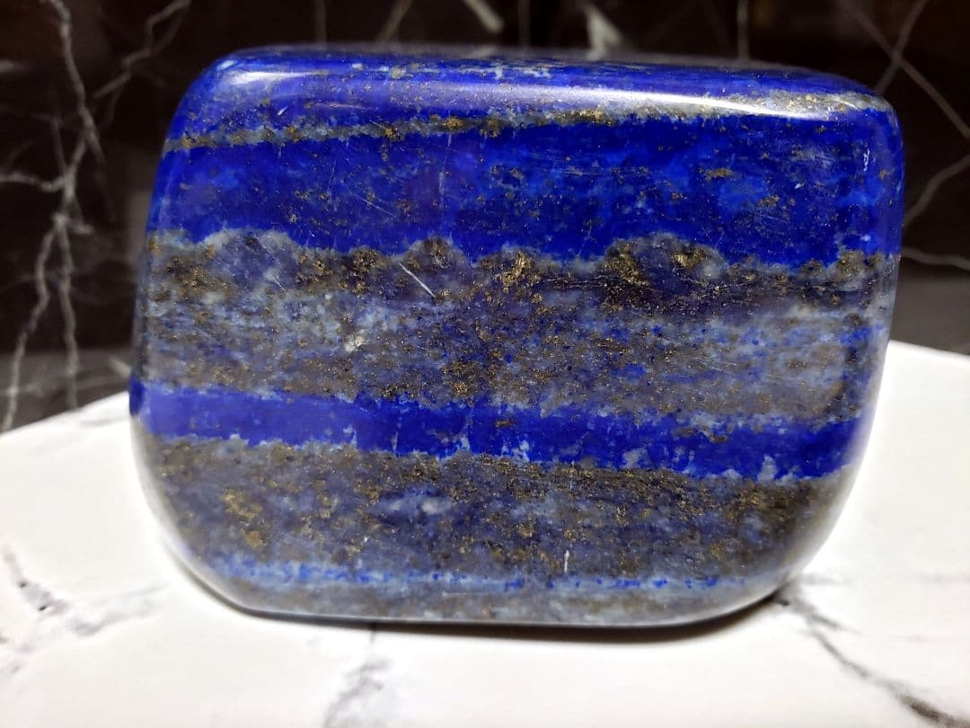 【最高グレード/ディープブルー✤ラピスラズリ_原石】