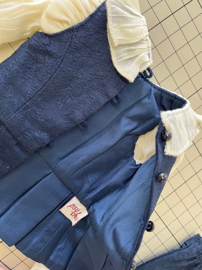 Doll ロリータセットアップ ドレス ネイビー 40センチ 1/4 MDD