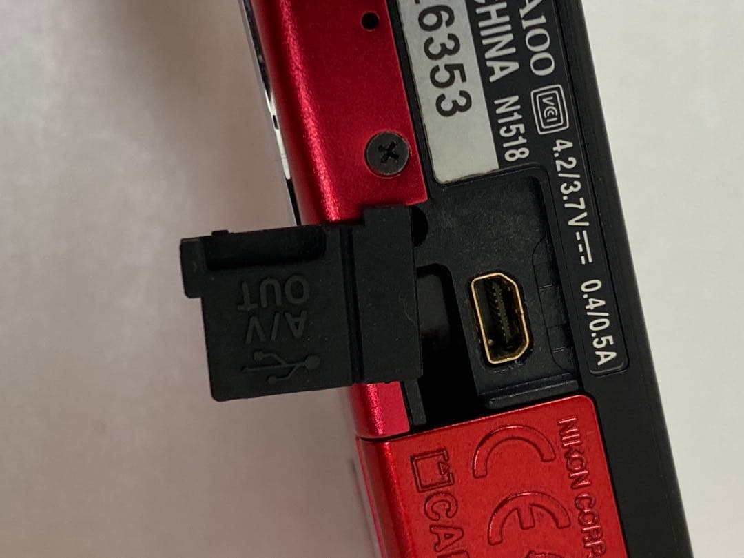 3-2555 NIkon COOLPIX A100 レッド