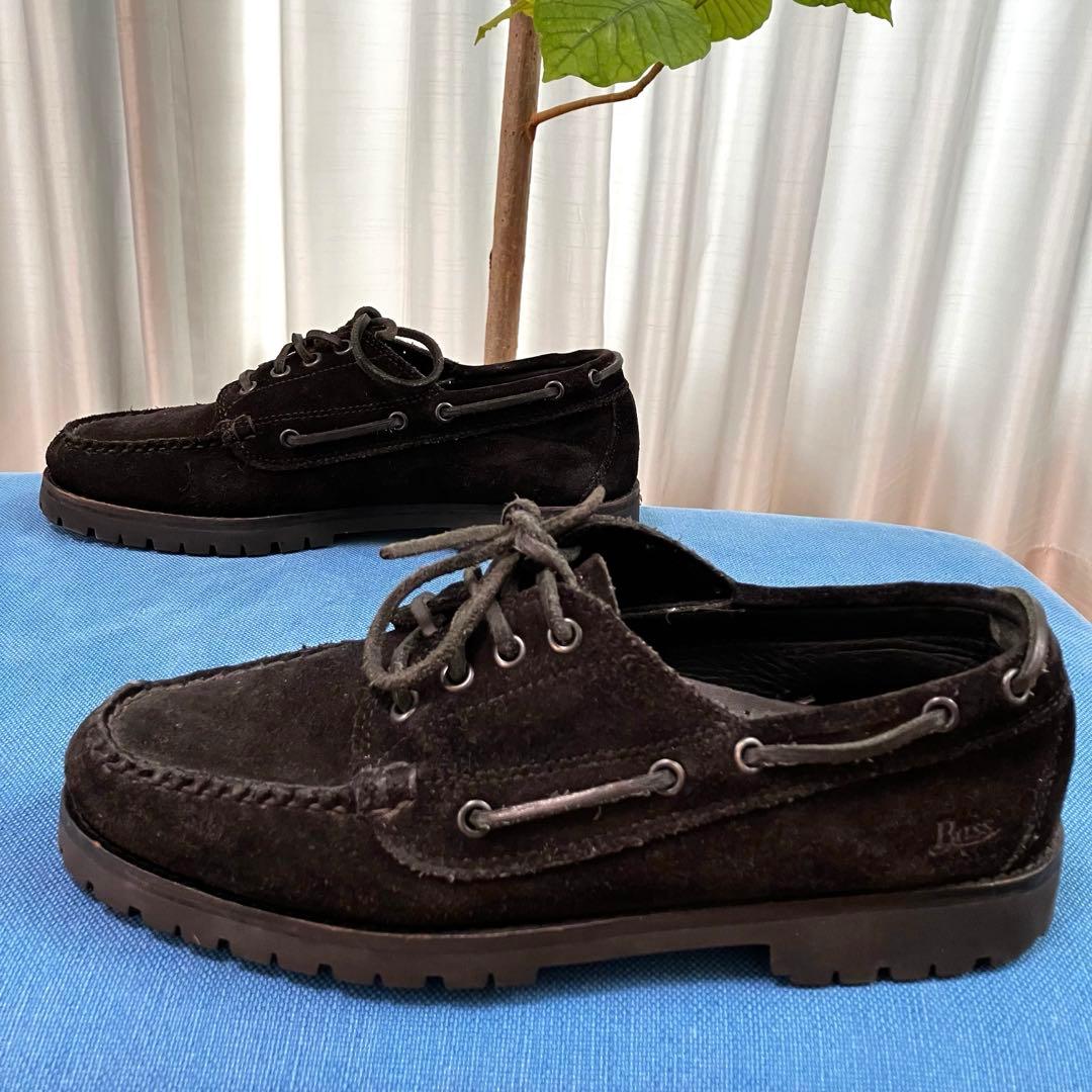 G.H.BASS B&Y 4eye MOC ジーエイチバス スエード ブラック