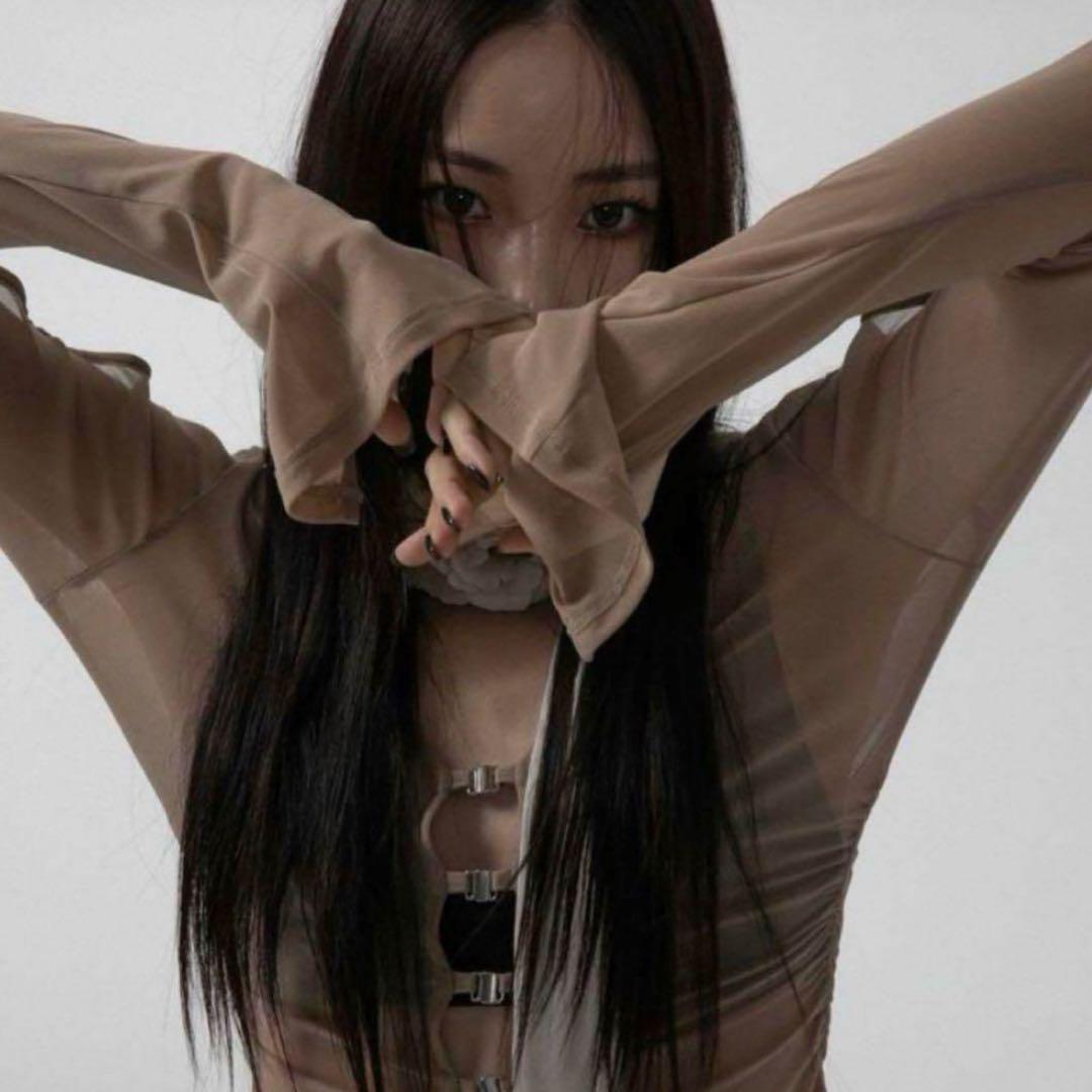 トップス melt the lady sheer hook tops