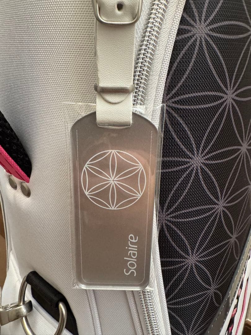 新品未使用Callaway キャディバッグ ネームプレート付きホワイトブラック